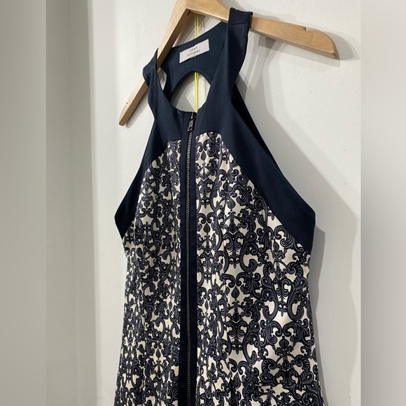 Robert Rodriquez Halter/ Sleeveless Dress Front zippered in Black/ Cream size 6 - Picture 11 of 13